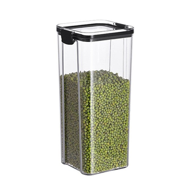 Recipient din Plastic, pentru Alimente/Obiecte, Inchidere Ermetica, 10.2 x 24.2 cm, 1800 ml, Transparent
