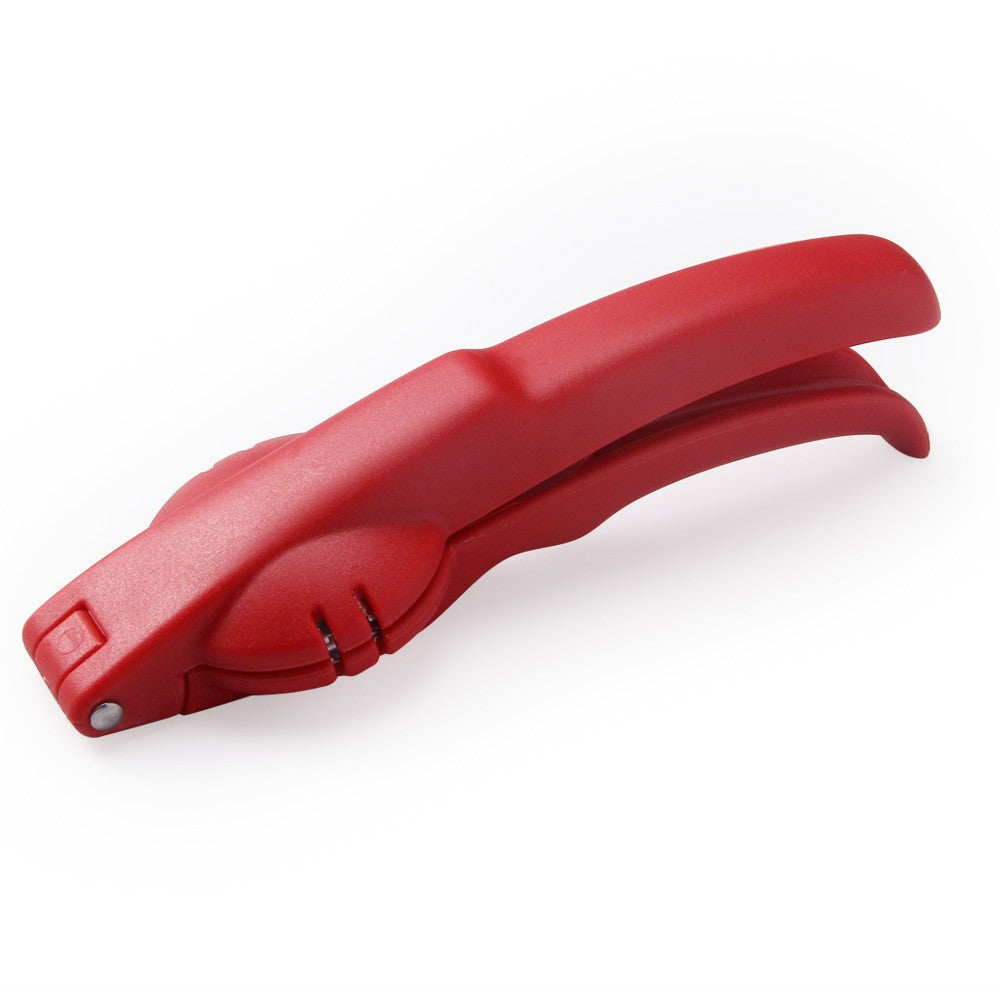 Dispozitiv de spart nuci si castane ABS si otel, 17.5 x 5.5 x 5 cm, usor de utilizat, rosu