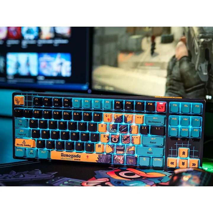 Tastatura A4Tech Bloody "AT87" Alpha Optical Switch Performance Keyboard USB Renegade , US Layout "AT87 Renegad" 4711421 000734