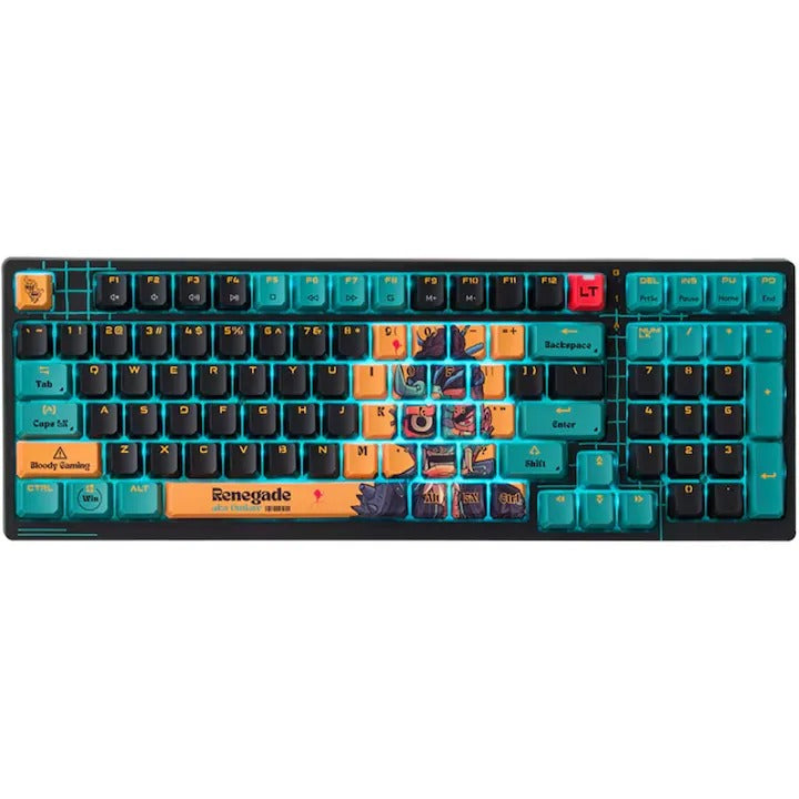 Tastatura gaming Bloody "AT98" Alpha Optical Switch Performance Keyboard USB Renegade, US Layout "AT98 Renegade" 4711421 000758