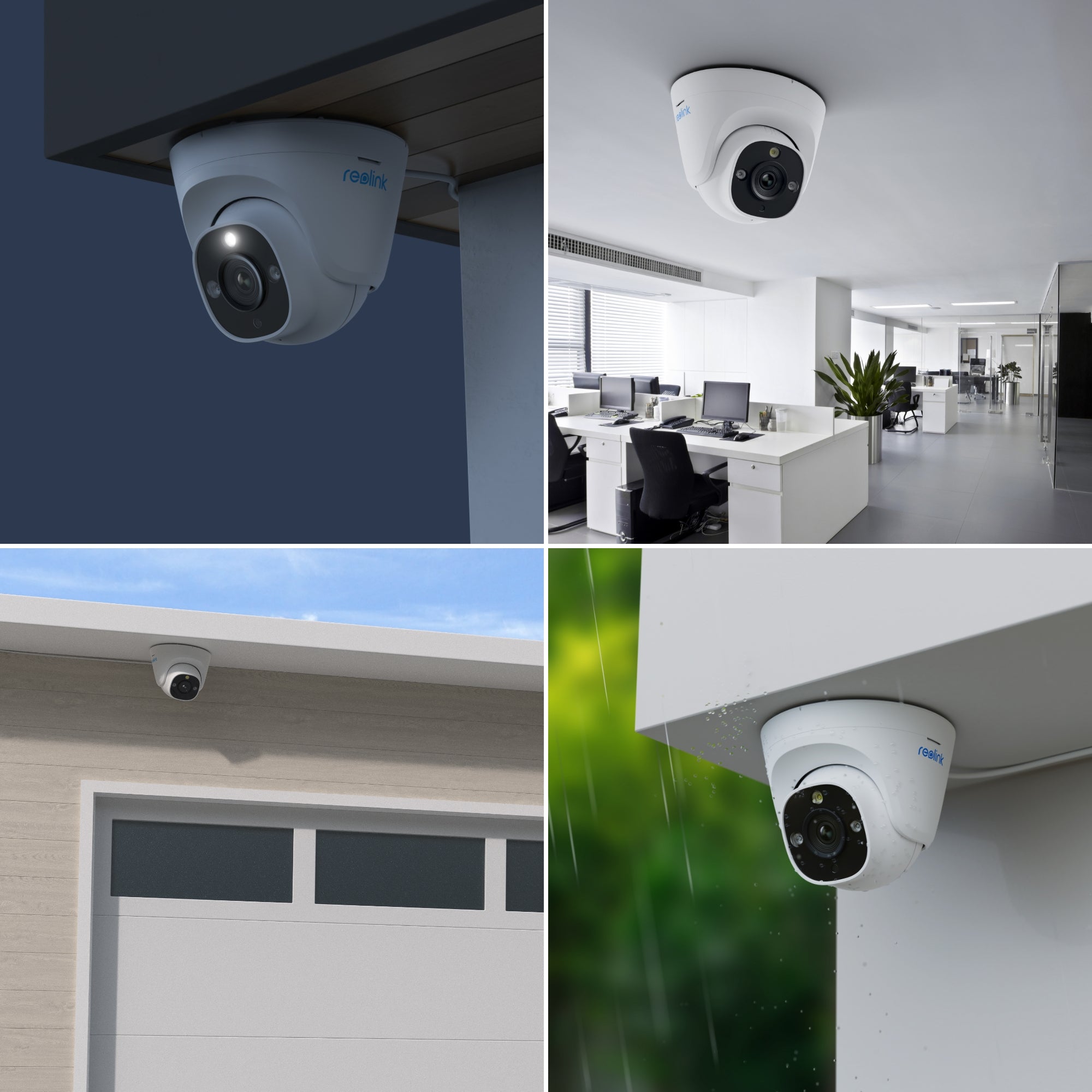 Camera de supraveghere Camera supraveghere IP exterior Dome Reolink RLC-1224A, 12 MP, lumina alba / IR 30 m, microfon, difuzor, slot card, PoE "RLC-1224A"