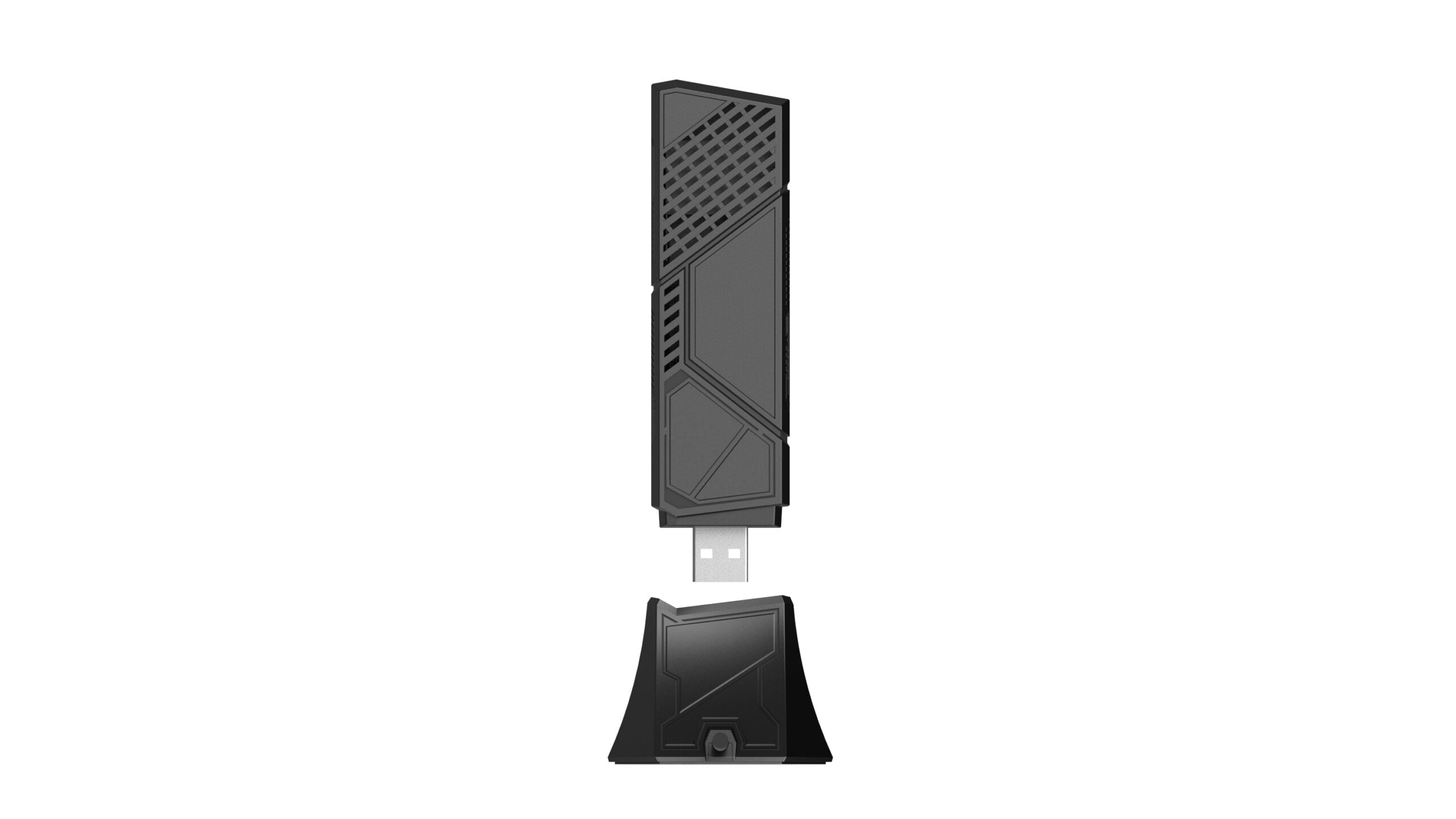 Adaptor Asus WiFi 7 tri-band BE6500, 6GHz banda4096-QAM suport, functionare multi link(MLO) "ROG USB-BE92"