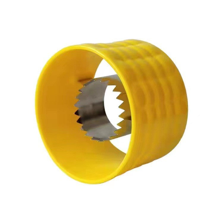 Ustensila pentru Curatare Porumb, Diametru 3.6 cm, din Plastic si Otel Inoxidabil, Galben