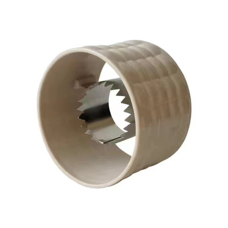 Ustensila pentru Curatare Porumb, Diametru 3.6 cm, din Plastic si Otel Inoxidabil, Alb