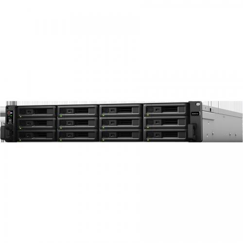 RackStation RS3621xs+ without Rack Kit (options: RKS1317) Xeon D-1541,64 bit, 8 GB DDR4 12x3.5"/2.5" HDD/SSD Drive Bays Max Drive Bays 36 with 2 Expansion | 2xUSB 3 "RS3621xs+"