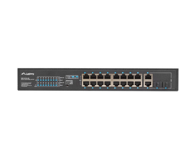 Switch Lanberg Gigabit Ethernet, 250W "RSFE-16P-2C-250"