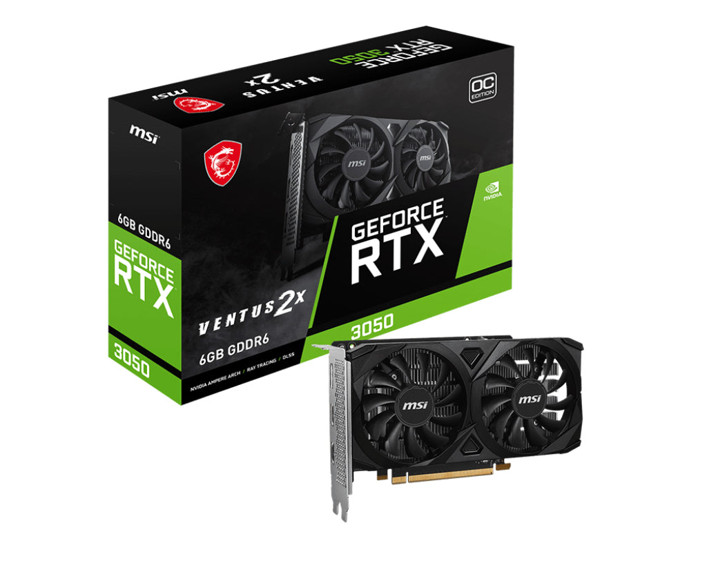 MSI GeForce RTX 3050 VENTUS 2X E 6G OC "RTX 3050 VENTUS 2X E 6G OC"