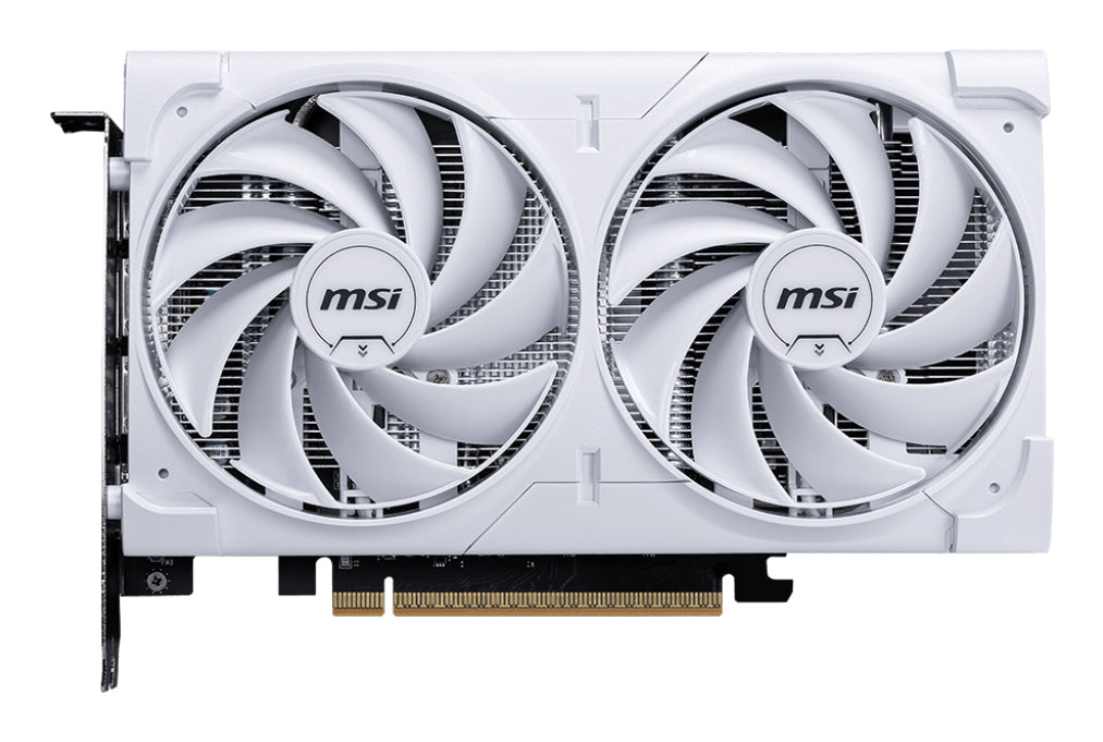 MSI Video Card NVIDIA GeForce RTX 5060 8G VENTUS 2X OC WHITE, 8GB GDDR7,128-bit, PCIe 5.0(x8), 3xDP, HDMI, RAY TRACING, Dual Fan, 8-pin PCIe, 3Y "RTX_5060_8G_VENTUS_2X_OC_WHITE"
