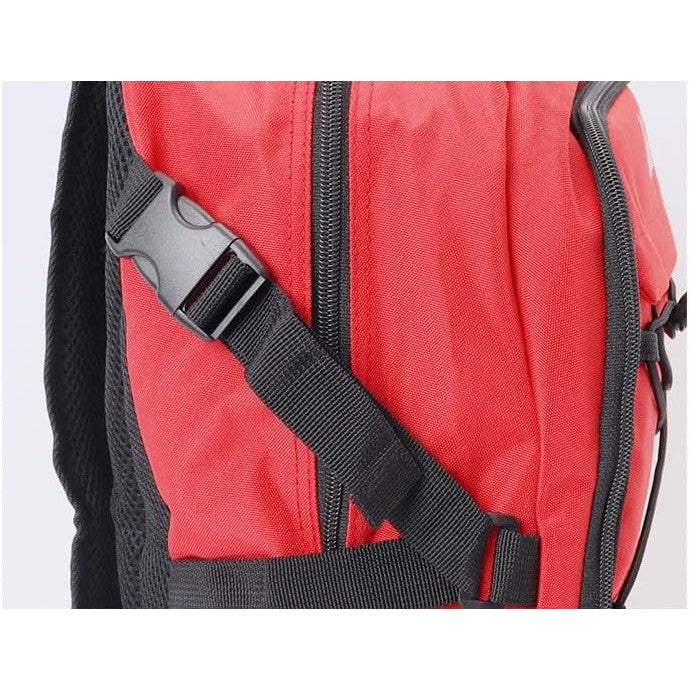 Rucsac de Baschet Multifunctional, Flippy, pentru Calatorie, Sport, Scoala, cu Compartiment pentru Pantofi si Minge, 32 Litri, 45x32x22 cm Rosu-Negru