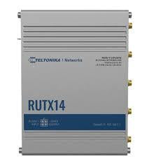 ROUTER LTE Teltonika "RUTX14", 1 x WAN port 10/100/1000 Mbps, 4 x LAN port 10/100/1000 Mbps, Wi-Fi 802.11b/g/n/ac, 1 x SFP, 2 x 4G (LTE) Cat 6 viteza max. 300 Mbps, 3G 42 Mbps, 2G 236.8 kbps "RUTX14000000"