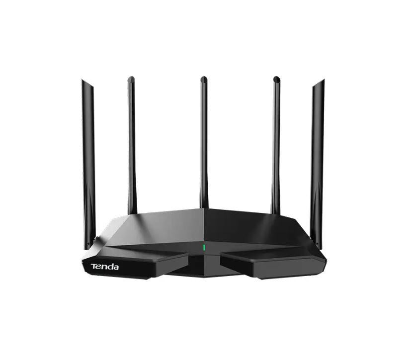 ROUTER Tenda wireless AX5700Mbps,1 x WAN Gigabit, 3 porturi LAN Gigabit, 2.4 GHz/5 GHz/6 Ghz tri band, 5 antene externe, WI-FI 6E "RX27 PRO"