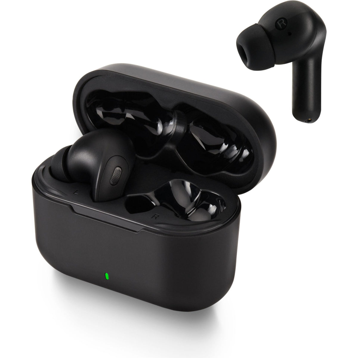 Casti, Panasonic, In-Ear True Wireless, Hybrid Noise Cancelling, IPX4, Bluetooth 5.3, Autonomie 16 ore, Driver 10 mm, Negru