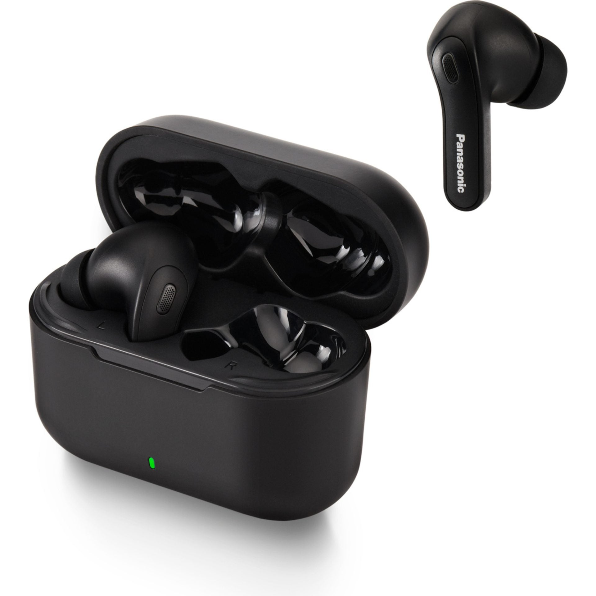 Casti, Panasonic, In-Ear True Wireless, Hybrid Noise Cancelling, IPX4, Bluetooth 5.3, Autonomie 16 ore, Driver 10 mm, Negru,  RZ-B310WDE-K "RZ-B310WDE-K" (timbru verde 0.8 lei)