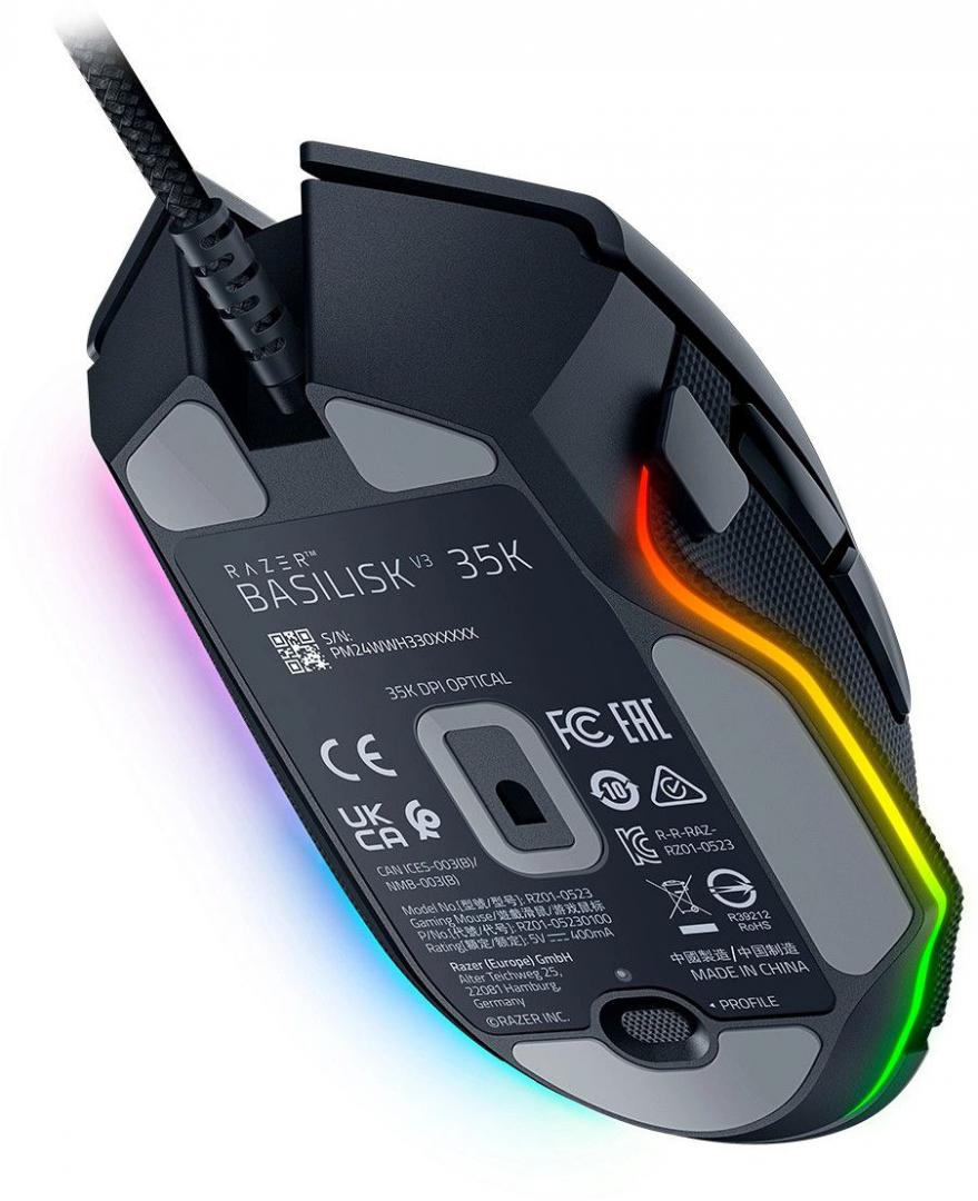 Mouse Razer Basilisk V3 Pro 35K, negru "RZ01-05230100-R3M1"