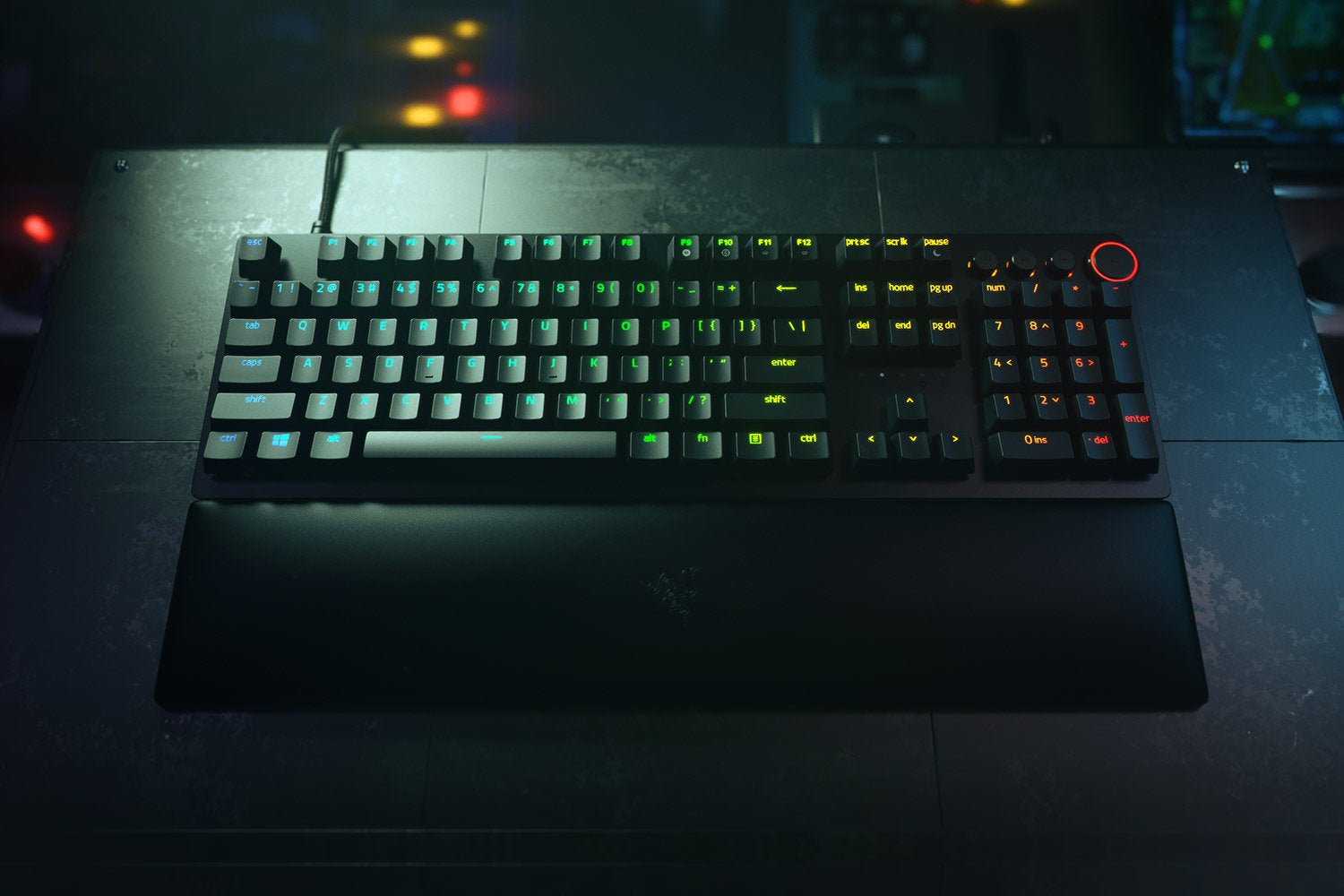 Tastatura Huntsman V2 Gaming Purple Switch - DE Layout Black "RZ03-03931000-R3G1"