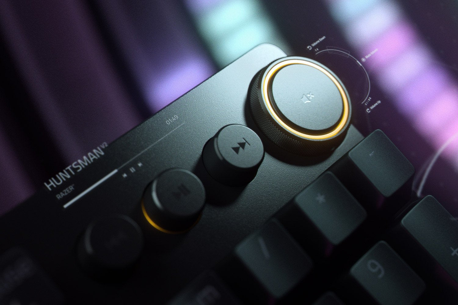 Tastatura Huntsman V2 Gaming Purple Switch - DE Layout Black "RZ03-03931000-R3G1"
