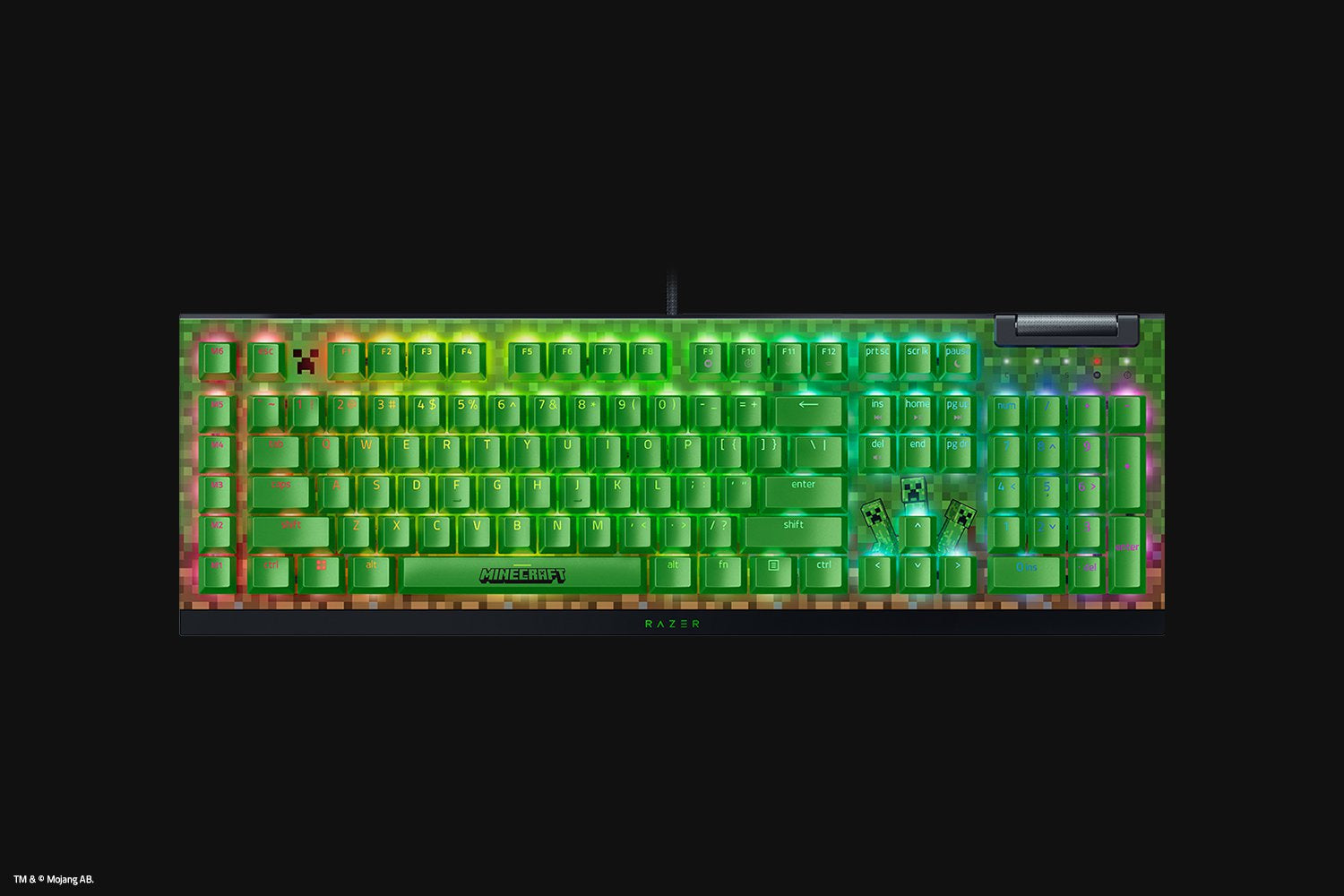 Tast. Razer Blackwidow V4 X Gr. Sw Minec "RZ03-04704100-R3M1"