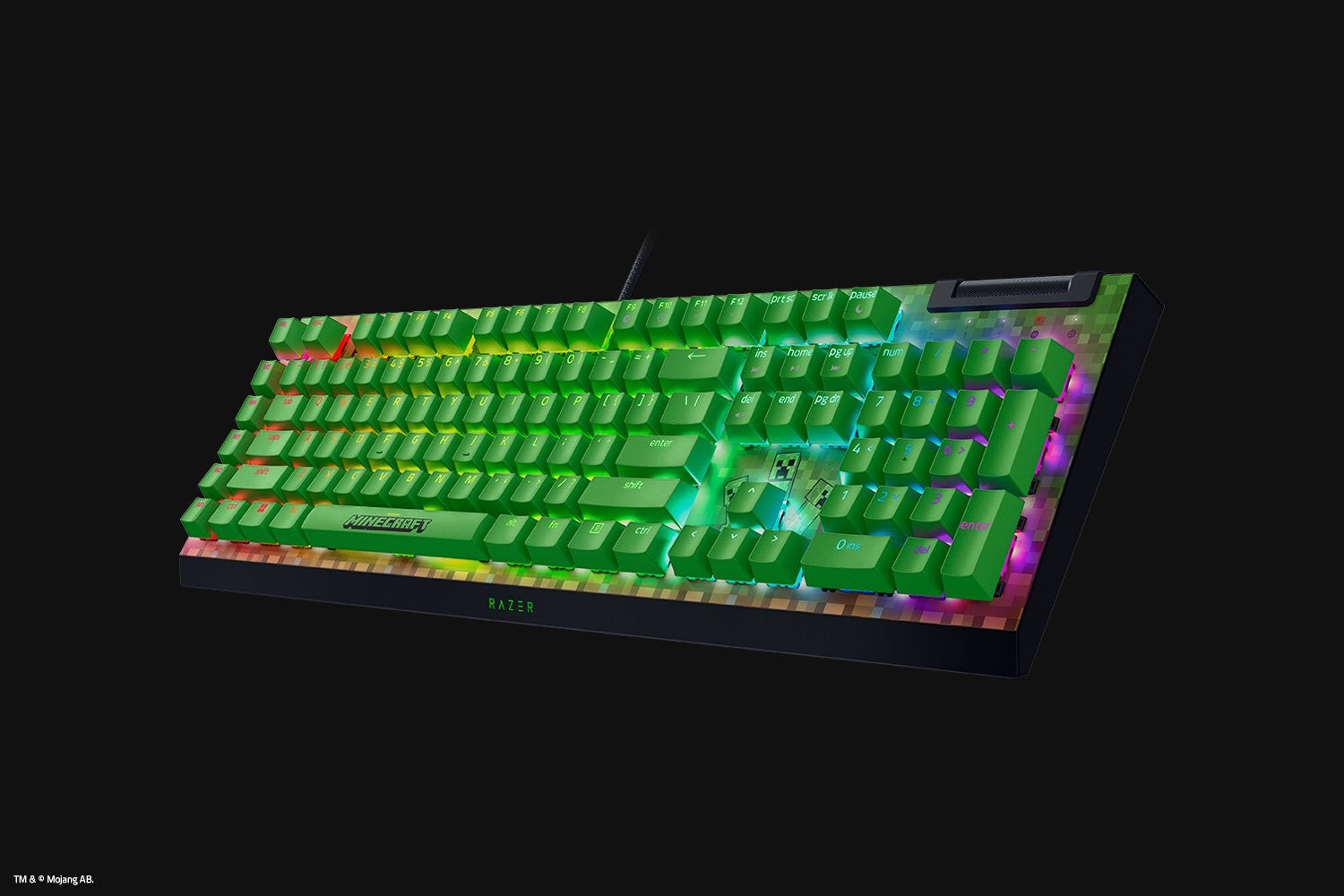 Tast. Razer Blackwidow V4 X Gr. Sw Minec "RZ03-04704100-R3M1"