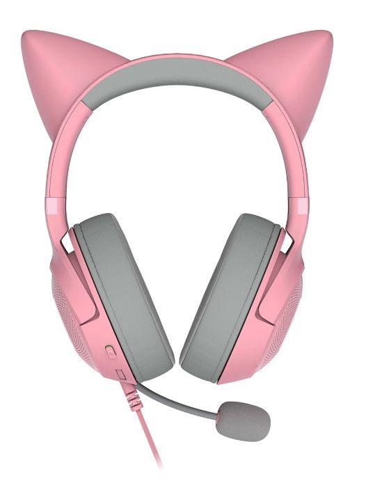 CASTI Razer - gaming Kraken Kitty V2 - Quartz Ed 