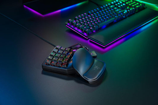 TASTATURA numerica  Razer, "Tartarus Pro Analog Optical", USB, 19 taste, mecanica, switch optic analog, iluminata, negru, "RZ07-03110100-R3M1" (timbru verde 0.8 lei)