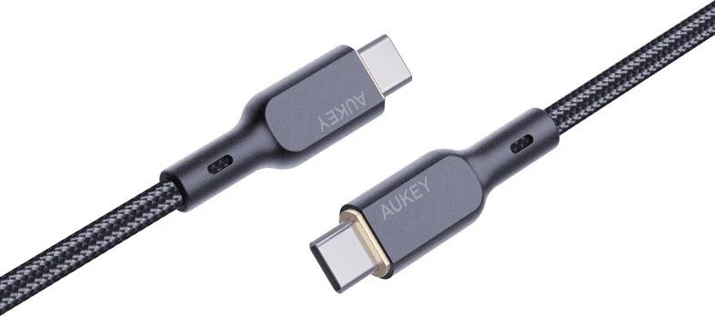 Cablu alimentare si date Aukey, USB Type-C (T) la USB Type-C (T), 1.8m, 480 Mbps, 100W, braided, negru, "LLTSN1041750" -689323785322