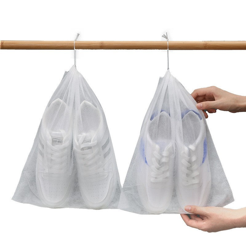 Set 50 de Saci de Depozitare Incaltaminte, Flippy, de Protectie, pentru Voiaj, Netesut, Rezistenti la Praf, Protectie Solara, Anti-Ingalbenire, 38x24 cm, Marime Mica, Transparent