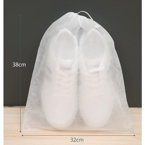Set 50 de Saci de Depozitare Incaltaminte, Flippy, de Protectie, pentru Voiaj, Netesut, Rezistenti la Praf, Protectie Solara, Anti-Ingalbenire, 38x32 cm, Marime Medie, Transparent
