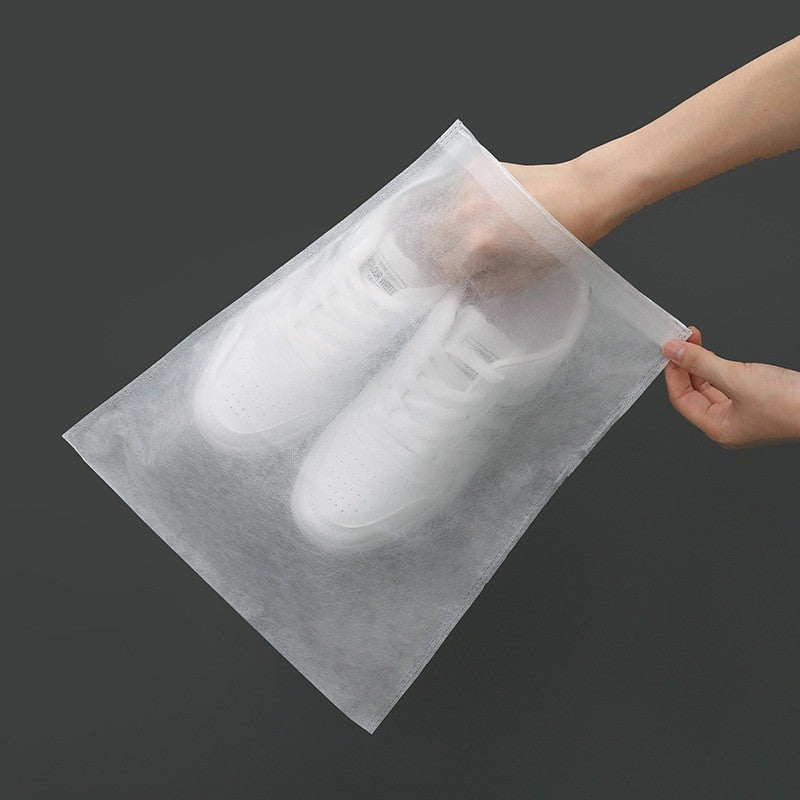 Set 50 de Saci de Depozitare Incaltaminte, Flippy, de Protectie, pentru Voiaj, Netesut, Rezistenti la Praf, Protectie Solara, Anti-Ingalbenire, 38x32 cm, Marime Medie, Transparent