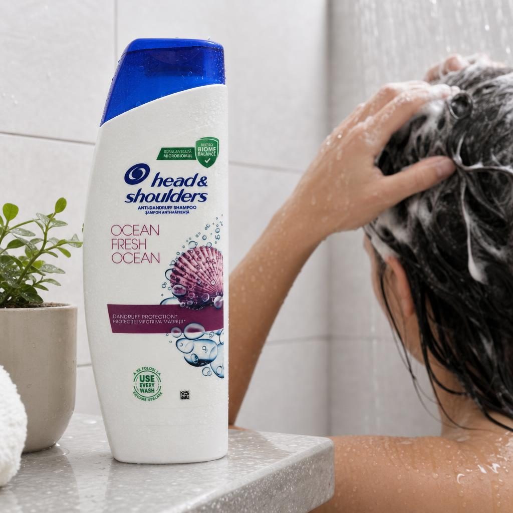 Sampon Antimatreata, Head si Shoulders, 330 ml Ocean Fresh cu Micro Biome Balance