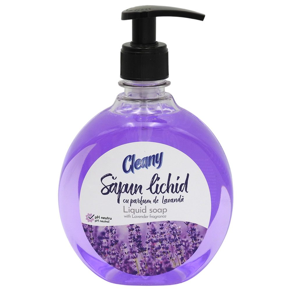 Sapun Lichid cu Pompa, Senzate/Cleany, 500 ml, Aroma Lavanda