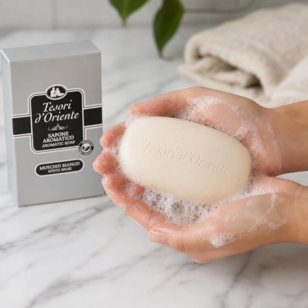 Sapun Solid, Tesori d'Oriente Muschio Bianco, 125 g, Parfum Rafinat de Mosc