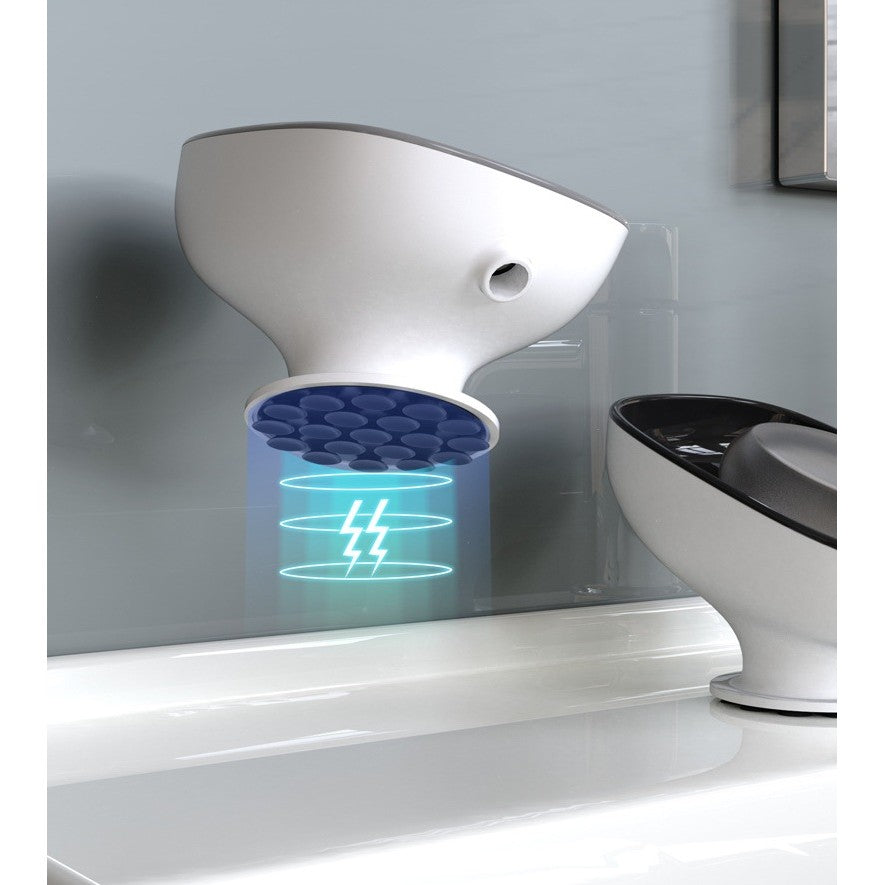 Savoniera din Plastic, Flippy, cu Ventuza, Design Modern, Roz