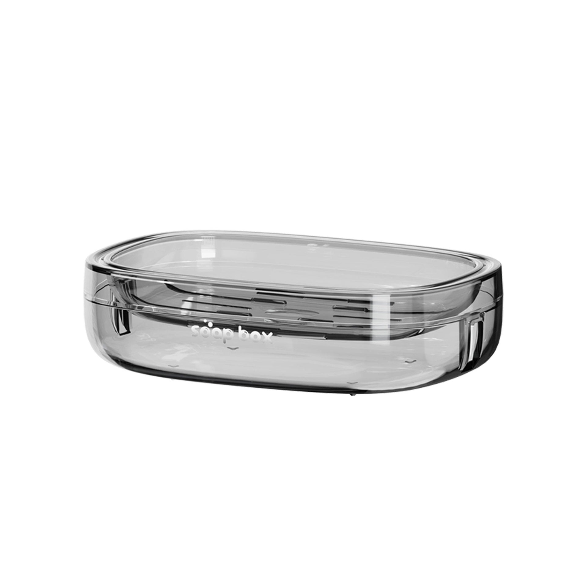 Savoniera, Pentru Blat, PET, Scurgere Optima, din Plastic, 13 x 9 x 4 cm, Gri