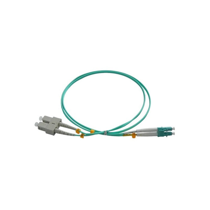 Patchcord FO SC/PC-LC/PC, MM OM3 50/125, manta LSZH 3.0mm, duplex 30m - EMTEX "SC-LC-MM3/DX-30" – Patch corduri fibra optica