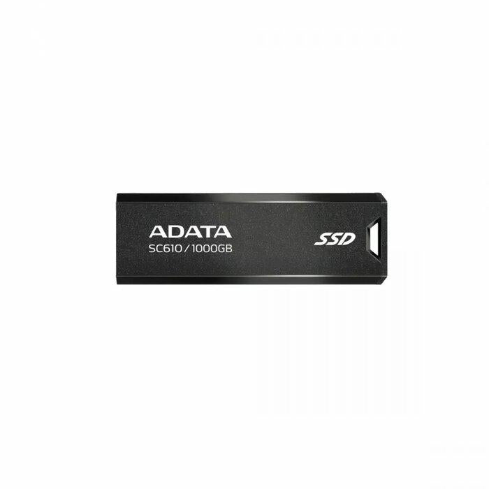 SSD EXTERN ADATA, USB 3.2, 1 TB, scriere 500 MB/s citire 550 MB/s, metalic "SC610-1000G-CBK/RD"