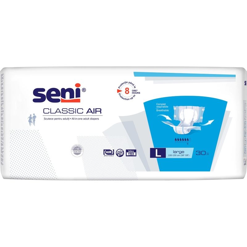 Scutec, Seni, Adult nr. 3 30 buc Classic Air Large