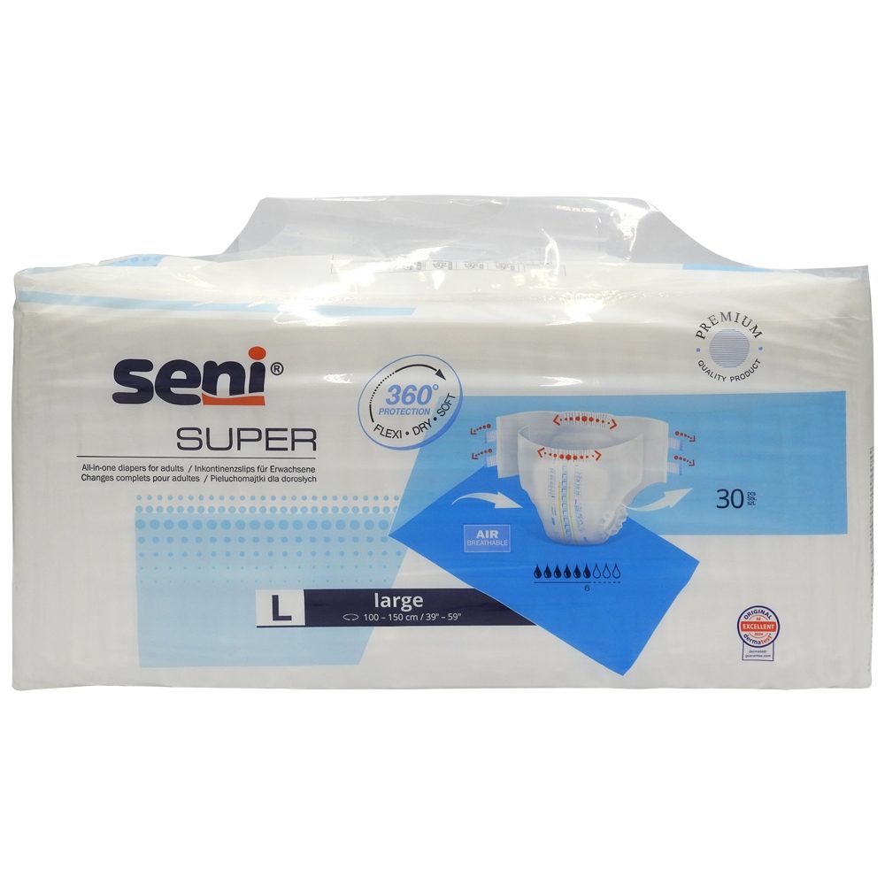 Scutec, Seni, Adult nr. 3 30 buc Super Large