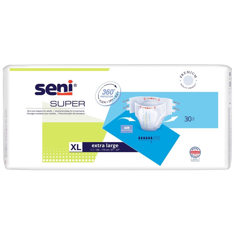 Scutec, Seni, Adult nr. 4 30 buc Super Extra Large