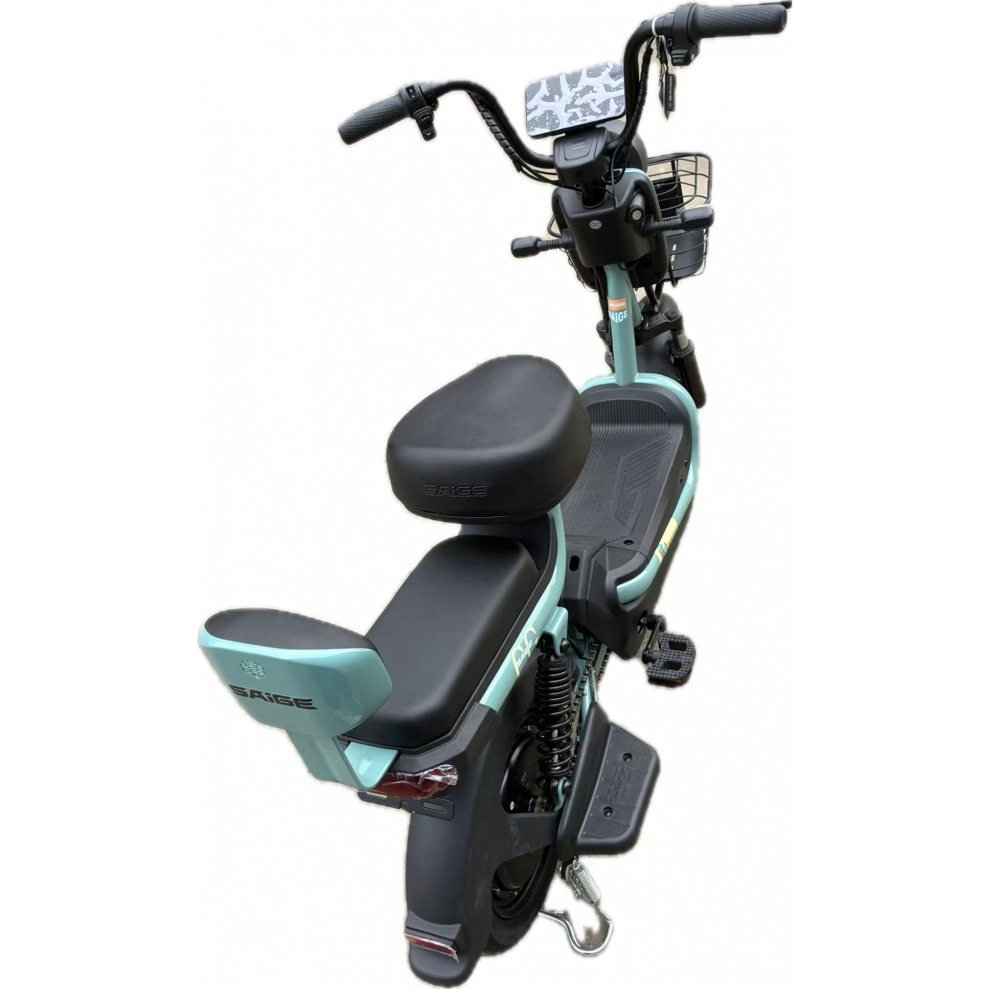 Scuter Electric KG, Saige, Fara Permis, Motor 500W, Baterie 48V20Ah, Autonomie 60km, 153x40x85 cm, Viteza Maxima 25km/h, Verde