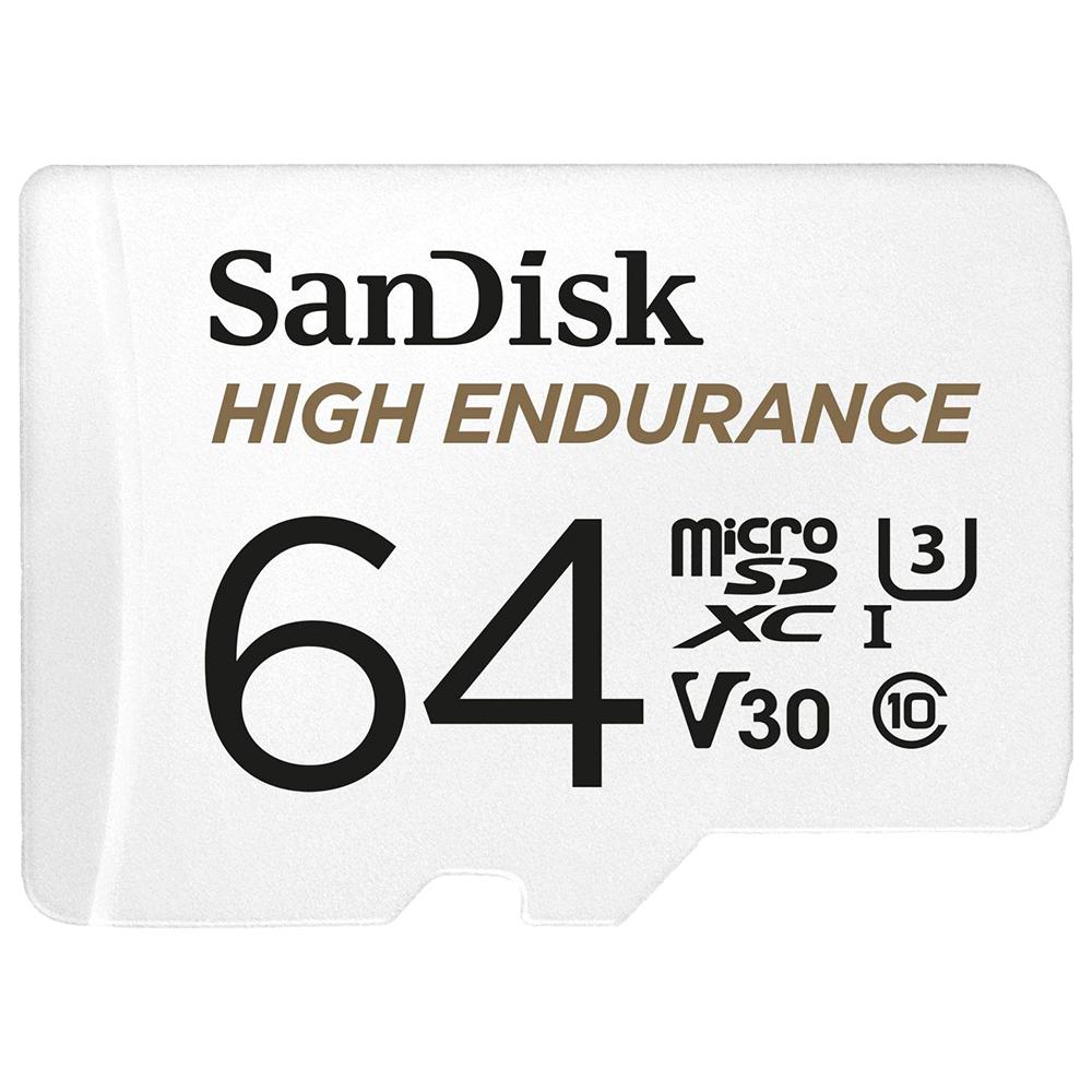 CARD MicroSD SANDISK, 64 GB, MicroSDXC, clasa 10, standard UHS-I U3, "SDSQQNR-064G-GN6IA"