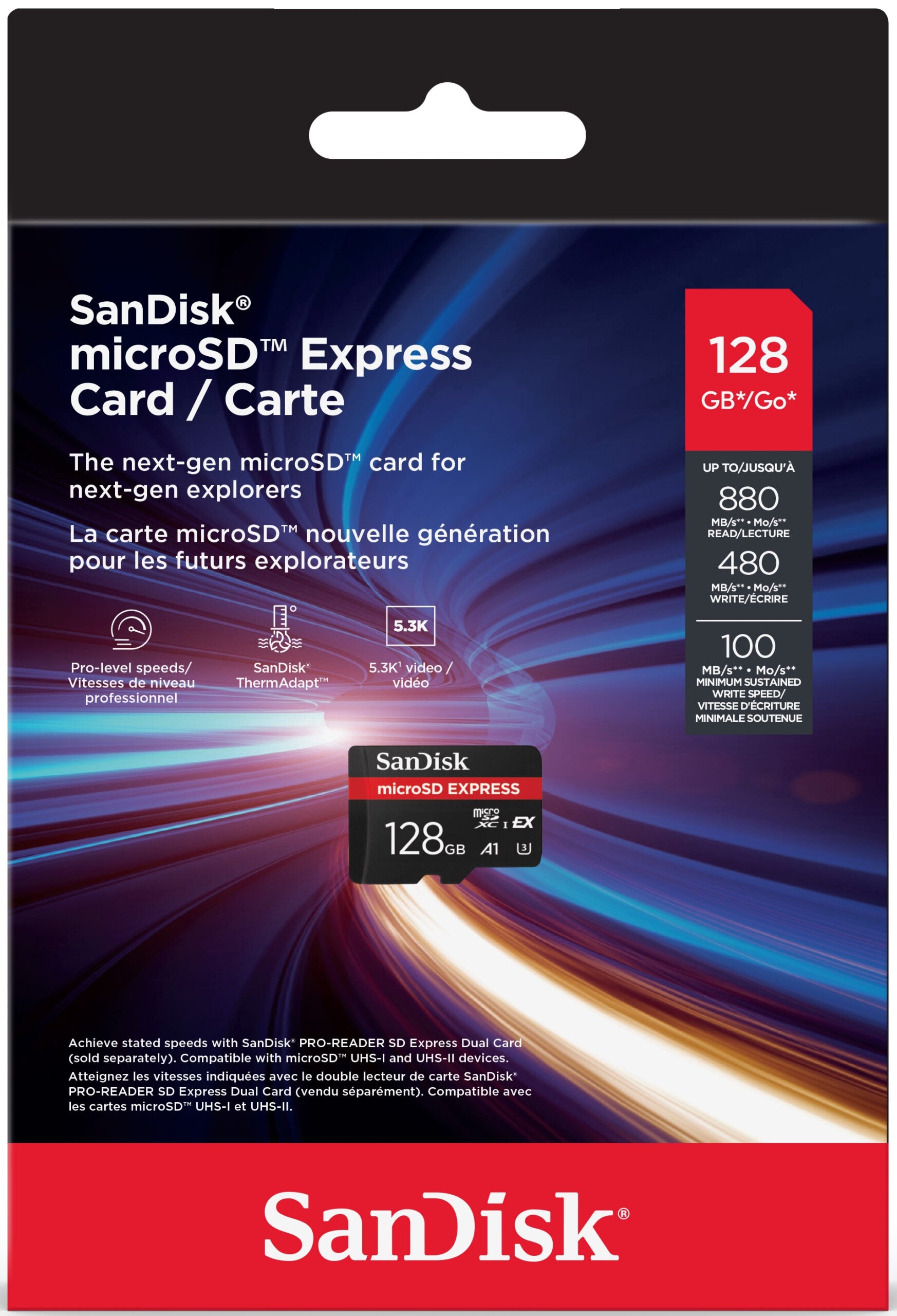 MICROSDXC 128GB CL10 EXTREME PRO "SDSQXFN-128G-GN4NN"