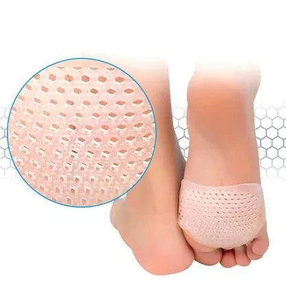 Set 2 Branturi cu Gel, pentru Metatarsiene, Pernute din Silicon Gel, Universale, Separator Corectie Pozitie Degete Picior, Crem