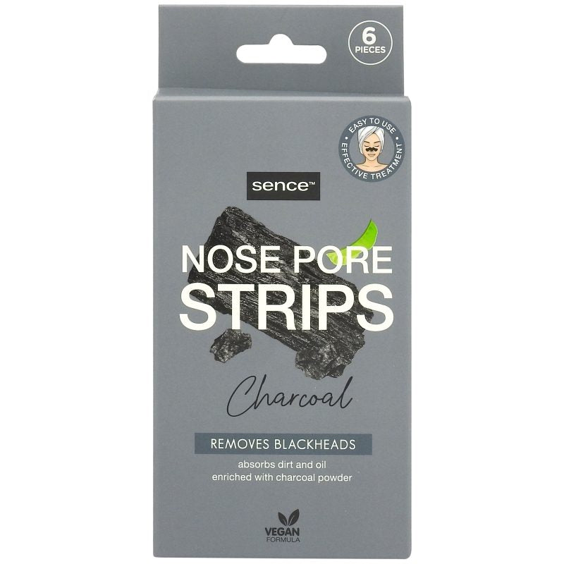 Sence Beauty Benzi Indepartare Puncte Negre 6 buc Charcoal