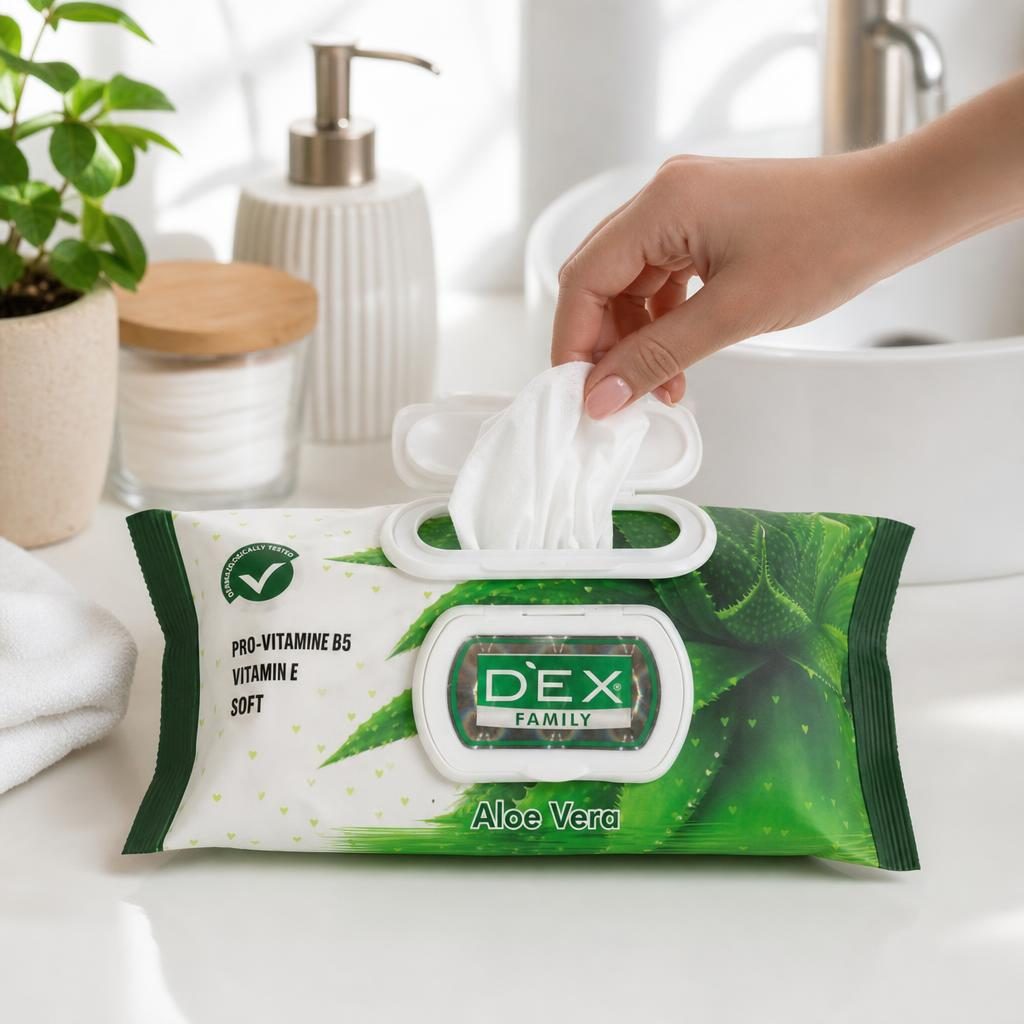 Servetele Umede, Dex, 72 buc Aloe Vera