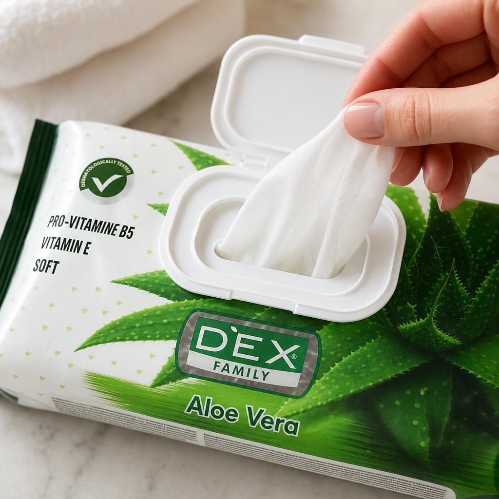 Servetele Umede, Dex, 72 buc Aloe Vera