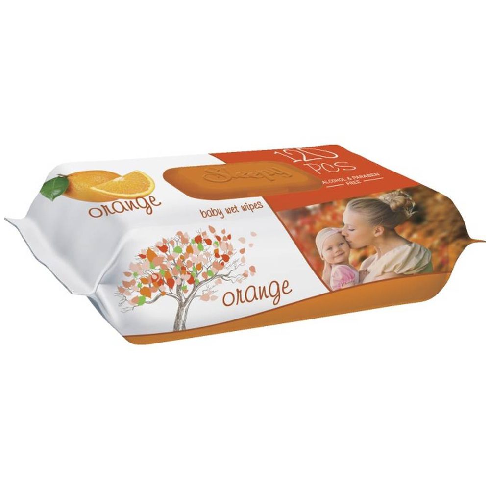 Servetele Umede, Sleepy, 120 buc Orange