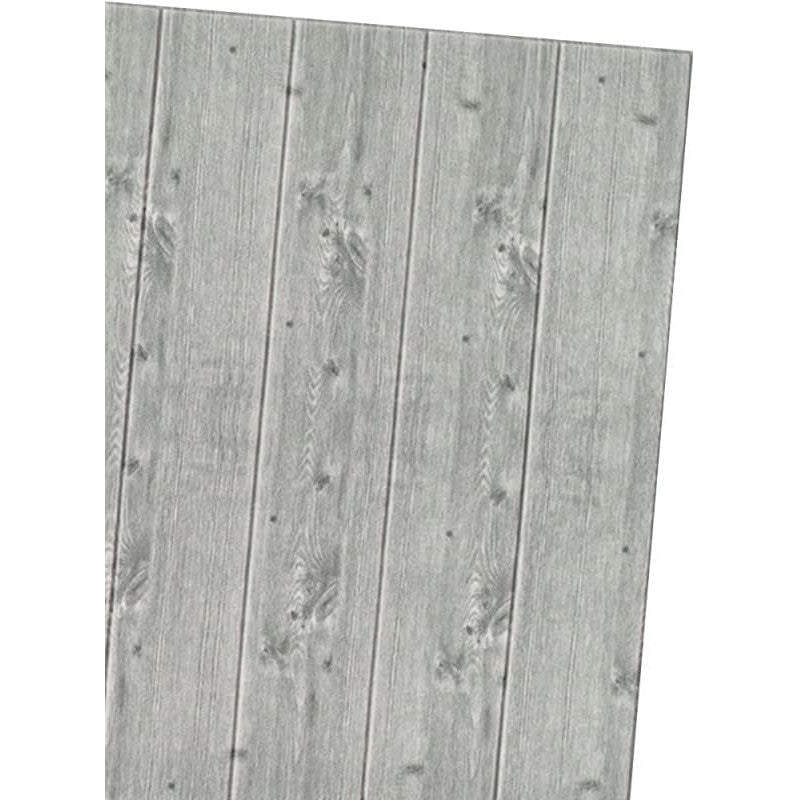 Set 10 Placi Tapet 3D, 70 x 70 cm, Grosime 3 mm, din Rasina, Tip Placi de Lemn, Suprafata Acoperita 4.9 mp, Gri Inchis