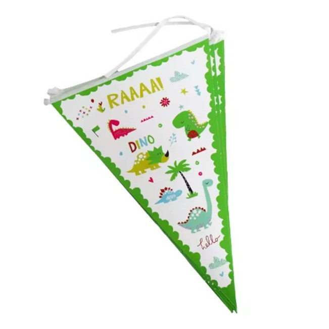 Set 10 Stegulete Tip Banner, Colectia Dino Park, 28.5 x 20 cm, din Hartie Cretata, Multicolor