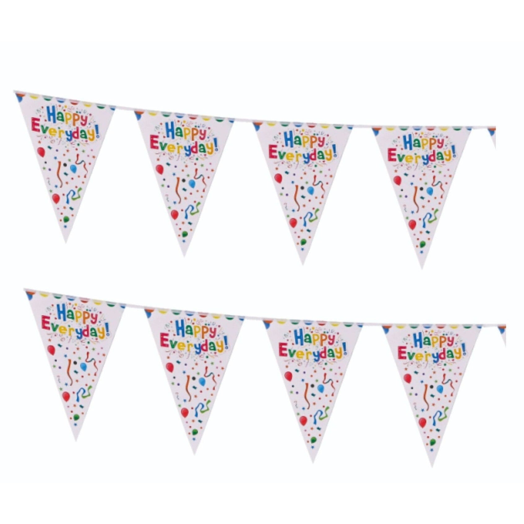 Set 10 Stegulete Tip Banner, Flippy, Colectia LA MULTI ANI , 270 cm Lungime, din Hartie Cretata, Multicolor