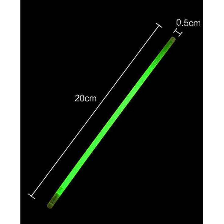 Set 100 Bratari Luminoase, pentru Petreceri, Fosforescente, Glow Sticks, 20 cm, Multicolor